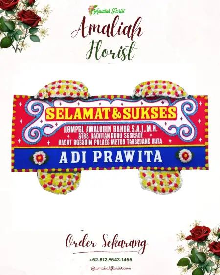 Papan Bunga Ucapan Selamat Wolio